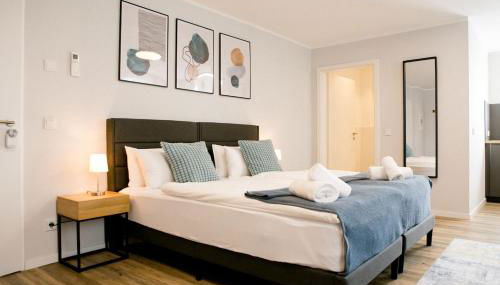 bonquartier - LUXAPT#4 Modernes Apartment mit Self Check-In, voll ausgestatteter Küche, Klimaanlage und Parkplatz - Foto 3, towels