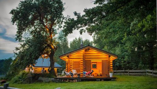 Saunowisko w Krągu - domy Niebieski i Żółty - Foto 5, Garden view