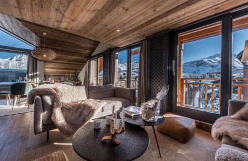 Duplex skis aux pieds, Courchevel 1850, 99m², 6 pers., cheminée, balcons, garage, WiFi - FR-1-631-132 - Foto 1