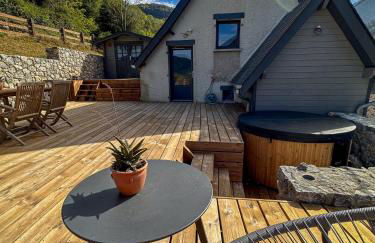Chalet Le René-Sens - 5 pers - Grande terrasse - bain nordique SPA - Piscine - Foto 34