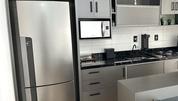 Apto 406 Luxuoso, Barreiros, Prox Shop Itaguaçu, BR, Entrada Florianópolis - Foto 5, Cocina privada