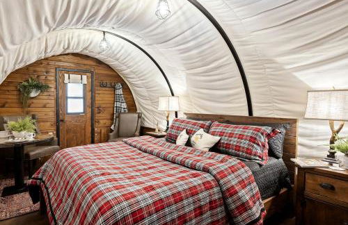 Grand Canyon Covered Wagon for Family-Friendly Glamping in Meadview, Arizona - Foto 4