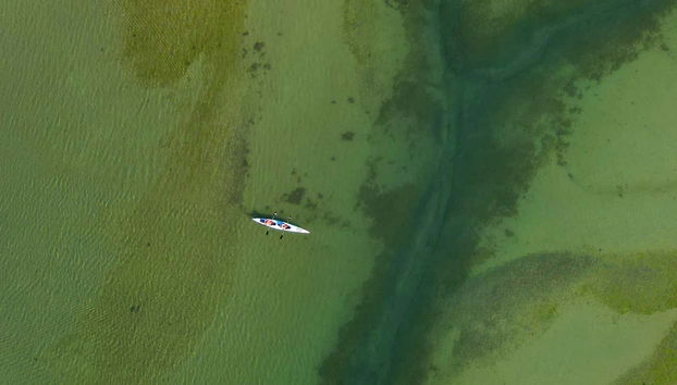 Panorámica de la travesía en kayak