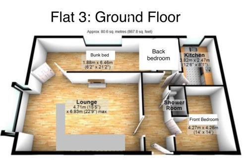 Flat 3 Marine Parade House, 1 East Cliff - Next to Dover Port, White Cliffs, Beach, Castle - Foto 3