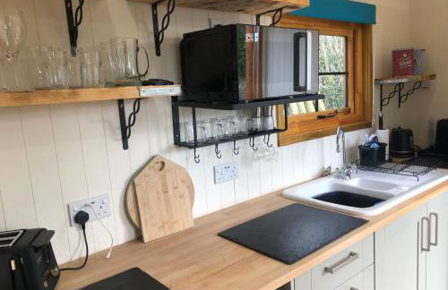 Cosy Shepherds Hut, heating, Hot Tub, WiFi and magnificent view - Foto 57