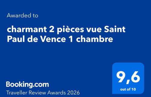 charmant 2 pièces vue Saint Paul de Vence 1 chambre - Foto 17