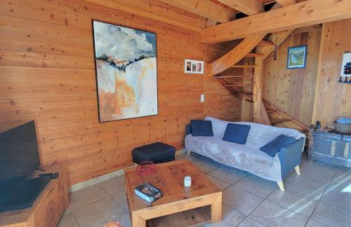 Chalet en bois 6 pers. avec terrasse Sud, lumineux et équipé, animaux admis – Saint-Michel-de-Chaillol - FR-1-393-12 - Foto 14