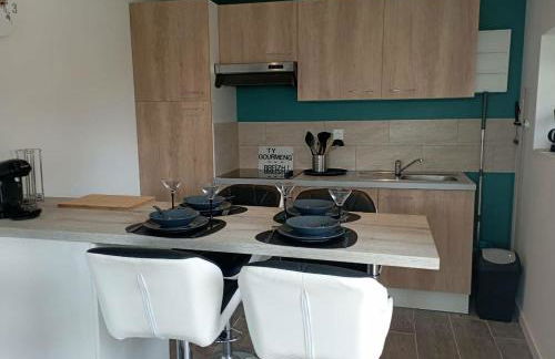 Gîte avec son bain nordique privatif au feu de bois - Foto 6