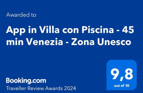 Wanderlust Apt in Villa con Piscina - 45 min Venezia - Zona Unesco - Foto 3