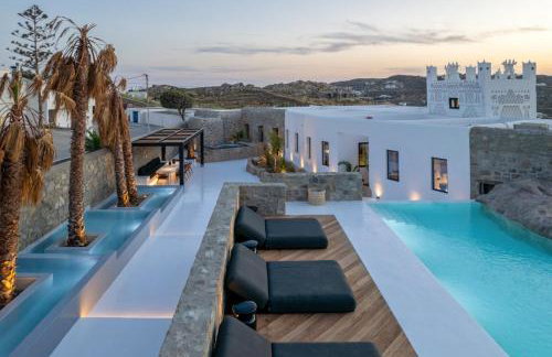 Mykonos Town Black Villa with Cave Heated Pool - Foto 24