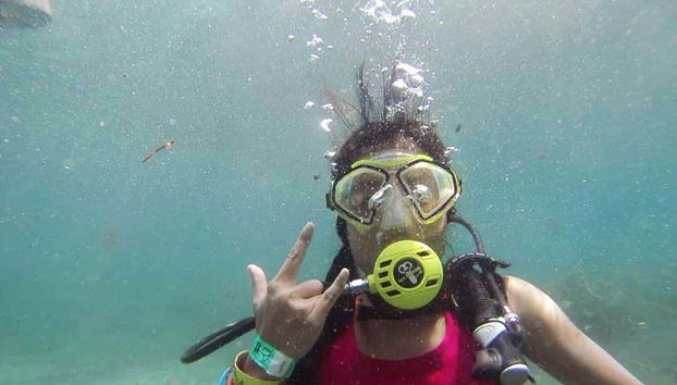 Having a blast underwater