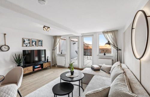 Moderne Maisonette-Wohnung in Friedberg nahe Frankfurt, Balkon, Zentral, Voll ausgestattet - Foto 8