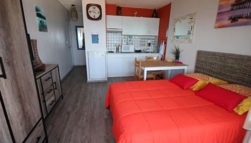 Studio climatise 2 couchages, Wifi, VUE MER directement à PORTIRAGNES PLAGE LXBFM10 - Foto 4