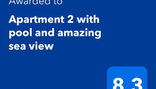 Apartment 2 with pool and amazing sea view - Foto 2