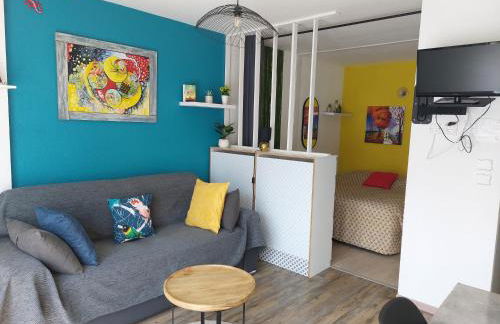 Appartement 2 personnes, superbe vue montagne, exposé sud, Résidence très calme, parking - Foto 3