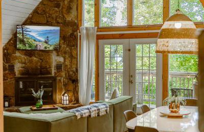 Big Mountain View! Downtown Gatlinburg Chalet Village! Hot Tub! Fan Favorite! AFrame Dreams! Magazine-Featured! Stunning Interiors! Little Green Cabin - Photo 44