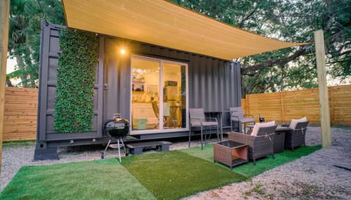 Luxury Tiny Container Home 2mi to Beach Private - Foto 4