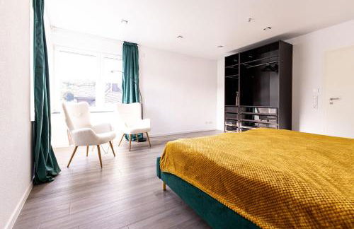 Design Apartment zentral für 6 in Andernach: Ausblick, WiFi, Küche - Foto 13