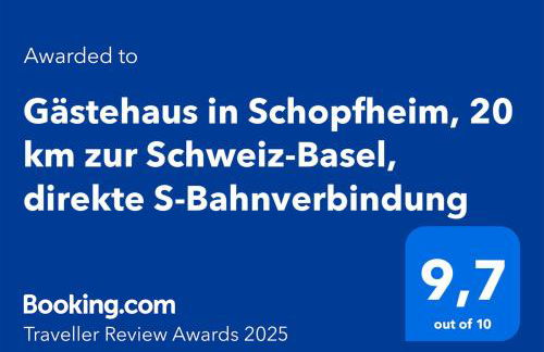 Gästehaus in Schopfheim, 20 km zur Schweiz-Basel, direkte S-Bahnverbindung - Foto 46