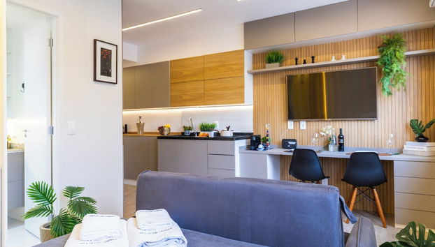 Estudio Pinheiros com piscina e academia - Foto 5, Habitación