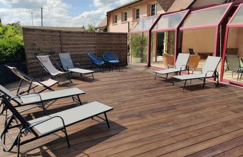 Maison avec Piscine, Jacuzzi et grand Jardin à 1h de Paris - Foto 28