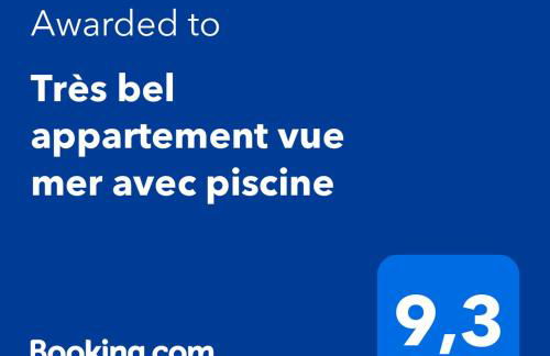 Très bel appartement vue mer avec piscine - Foto 24