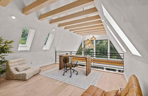 Aframe River Retreat, Sauna, Hot Tub, Workspace, New Build! - Foto 33