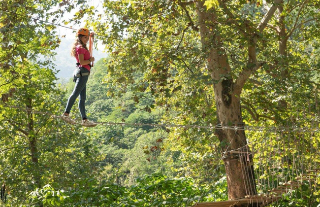 Actividad de puentes colgantes en el parque Ecoturístico Cola de Caballo - Foto 2