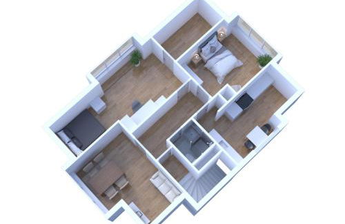 Schönes City-Apartment mit 2 Schlafzimmer, Parkplatz, ruhig und hell, D46-DG - Photo 39