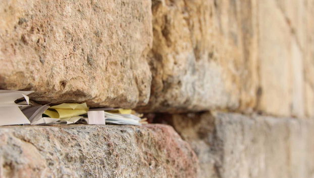 Voeux dans le Mur des Lamentations