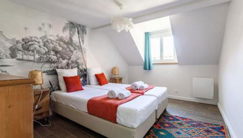 Le George V - Beau 2 chambres - Coeur de St Servan - Foto 4, towels, wardrobe