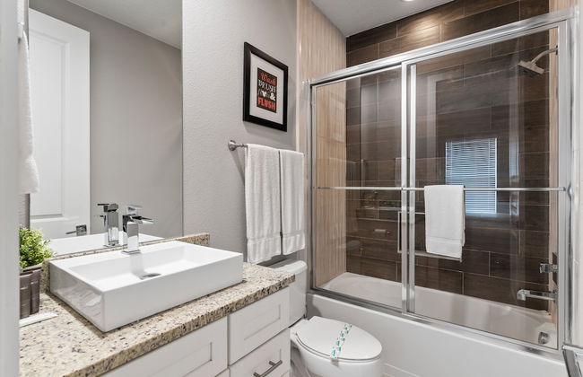 4 BR 4 BA Villa 5min Disneyworld 1804ft Gym - Foto 55