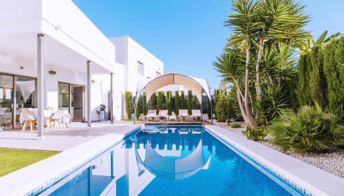 Casa Coco Stylisches Beachhouse mit Pool & Sundeck Els Poblets Denia - Foto 2, Garden, sunbed, Garden view