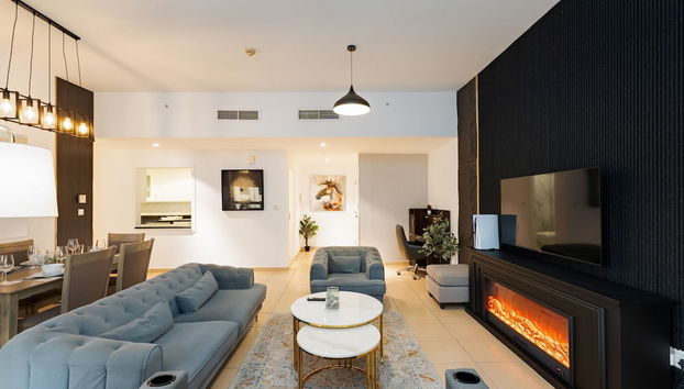 Cozy 3BR Space at JBR Beach Nearby - Foto 4, Habitación