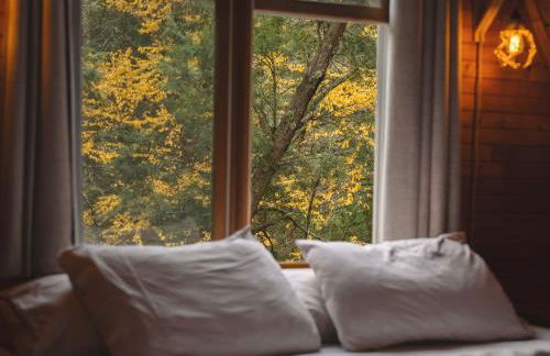 Enchanting River- Water Front A-Frame Cabin - Foto 16