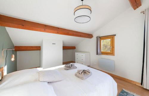 Le Cerf, chalet cocooning avec piscine et billard - Foto 13