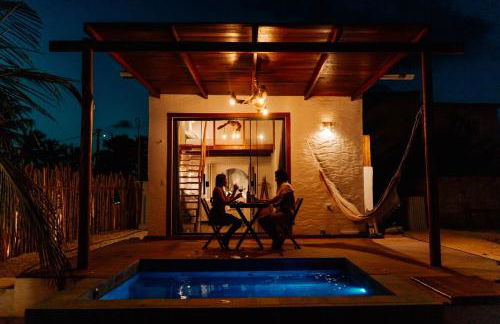 Chalé Aruanã , Banho sob as Estrelas a 100m do Mar - Foto 2