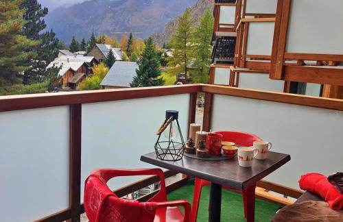 STUDIO 2 ALPES STYLE CHALET au PIED DE TELESIEGE DU DIABLE - Foto 3