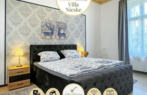 Ferienwohnung Villa Nieske - Jugendstil Denkmal, free WLAN & Parken, Self Check-In, Smart-TV - Foto 1