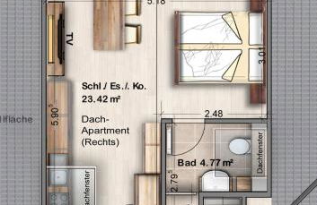 -Neubau- 30qm Dach-Apartment - Foto 21