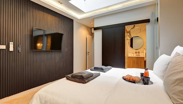 Elegant Apartment With Ac-3br-10p-place des Vosges - Foto 3, Habitación