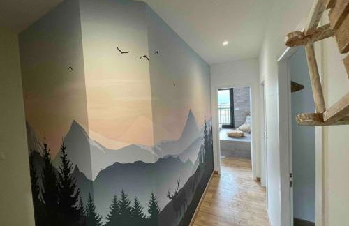 Charmant duplex, 110m2, 7 minutes des pistes, 8 couchages, belle vue sur les montagnes, cheminée - Foto 32