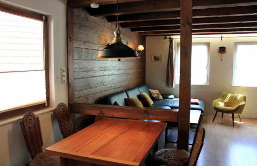 Separates Ferienhaus Speicherhäusle auf dem Hasenhof mit eigener Terrasse mit Grill, Kachelofen, WLAN - Foto 11