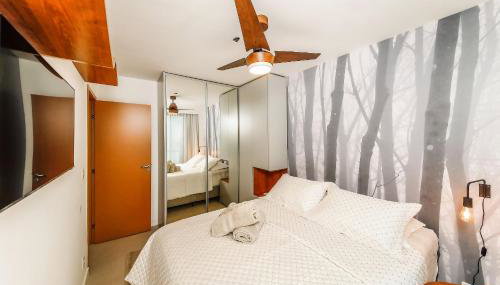 Ap Conforto Quarto e Sala com Ar e ampla Varanda - Foto 3