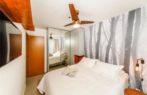 Ap Conforto Quarto e Sala com Ar e ampla Varanda - Foto 3