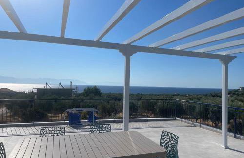 VILLA BLUE COCOON - Chrani Messinia Peloponnese- Rooftop sea view 550 m from beach next to Kalamata Koroni Costa Navarino - Foto 6