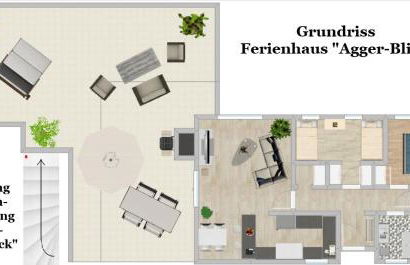 Seeblick-Ferienwohnung im "Ferienhaus Agger-Blick" mit traumhafter Sonnen-Terrasse, Sauna, E-Kamin & Kajak - Foto 26