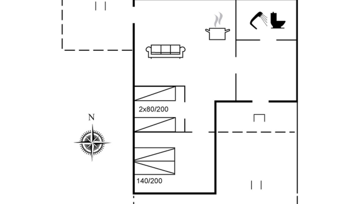 "Larentius" - 200m from the sea - Foto 1, Floorplan