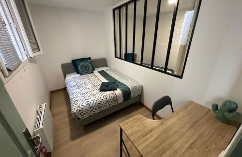 M2 Appart 3 chambres 5 min metro - PARC EXPO - Foto 11