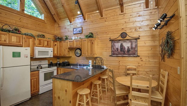 ER228 - Locker's Lodge Great Location - Close To Town! 1 Bedroom Cabin by RedAwning - Foto 5, Cocina privada